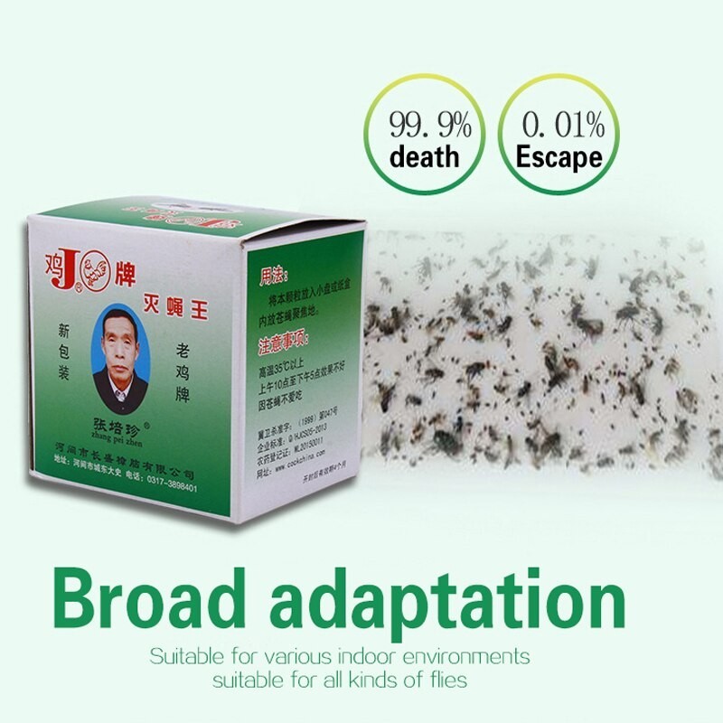 MOVATEK ผงไข่เน่า เหยื่อกำจัดแมลงวัน ฆ่าแมลงวันขั้นเทพ ใช้ฆ่าแมลงวันบ้าน ตราไก่ - รูปที่ 6