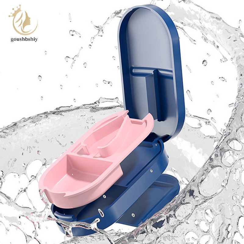 [goushbshiy] 1 ชิ้นกล่องตัดยาแบบพกพากล่องยาแท็บเล็ต Splitter ที่ใส่ยายากล่องตัดยาอเนกประสงค์สีคมชัด TH - รูปที่ 5