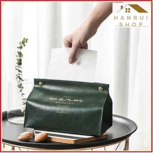กล่องทิชชู่สุดหรู Warm Stylish Leather ️Hanrui Shop ️