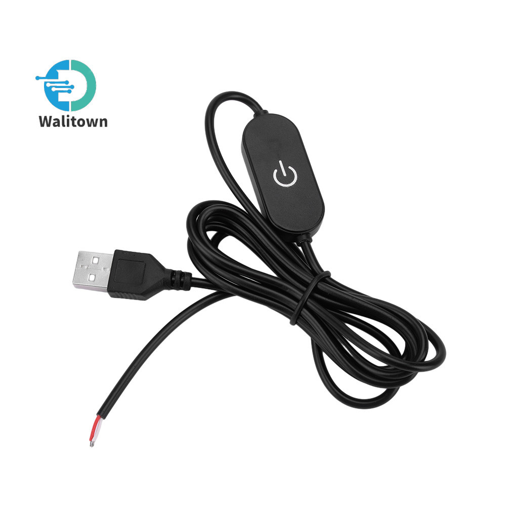 2a DC5V/DC12-24V USB/DC Head Touch Dimming ปุ่มสวิทช์ 1.5 M/30 ซม. Stepless Dimming ปุ่มสวิทช์