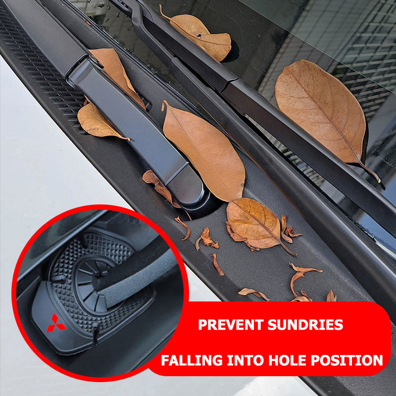 2 ชิ้นรถยนต์ใบปัดน้ําฝนรูฝุ่นเหมาะสําหรับ Mitsubishi Outlander Pajero Lancer รถยนต์ที่ปัดน้ําฝนฝาครอบป้องกัน