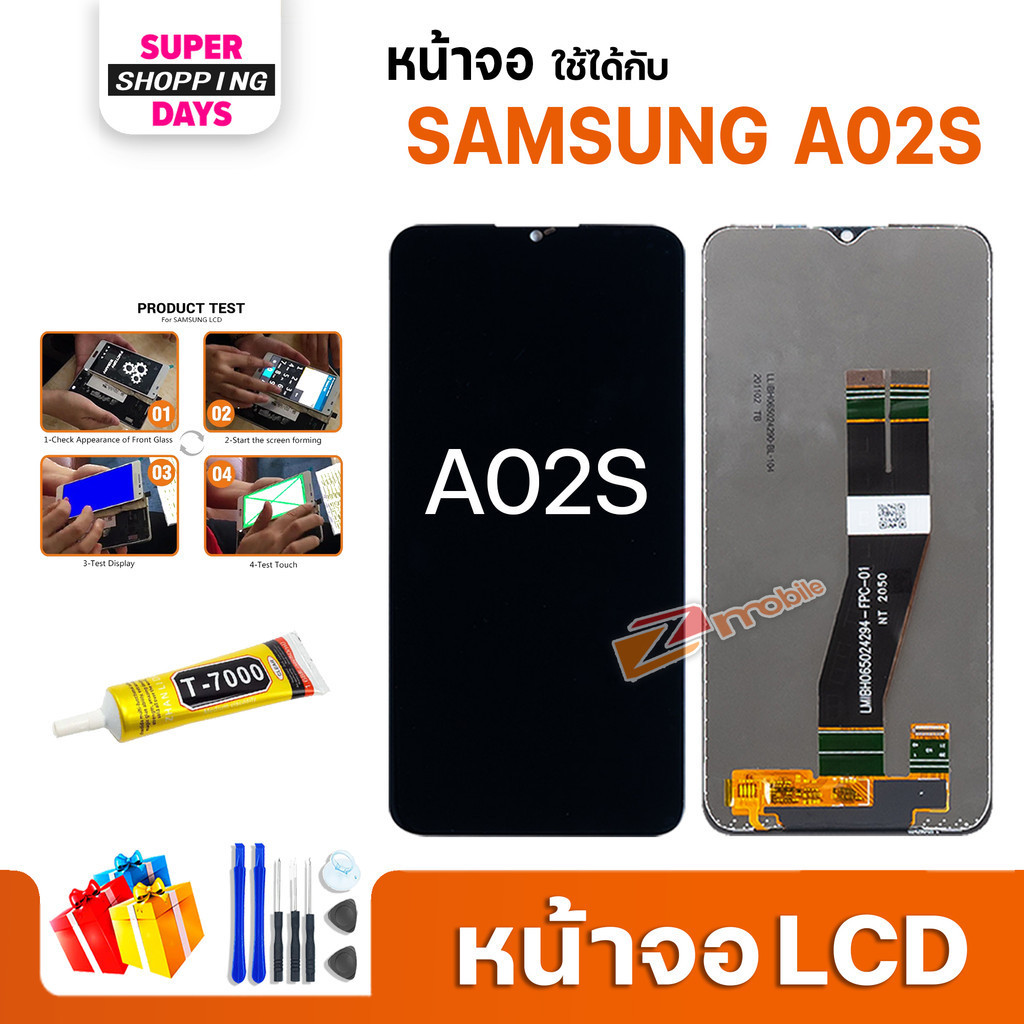 หน้าจอ samsung A02S สามารถเลือกแบต LCD+Touch display จอ+ทัช อะไหล่มือถือ อะไหล่ ซัมซุงA02S