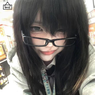 COD❤️แว่นกรองแสงสีฟ้ากรอบเหลี่ยมเล็กาY2Kแฟชั่นสไตล์เกาหลีสวมบทบาทหวานเรียบง่ายเบาพิเศษแว่นตาสำหรับผู้ชายและผู้หญิง-a.one