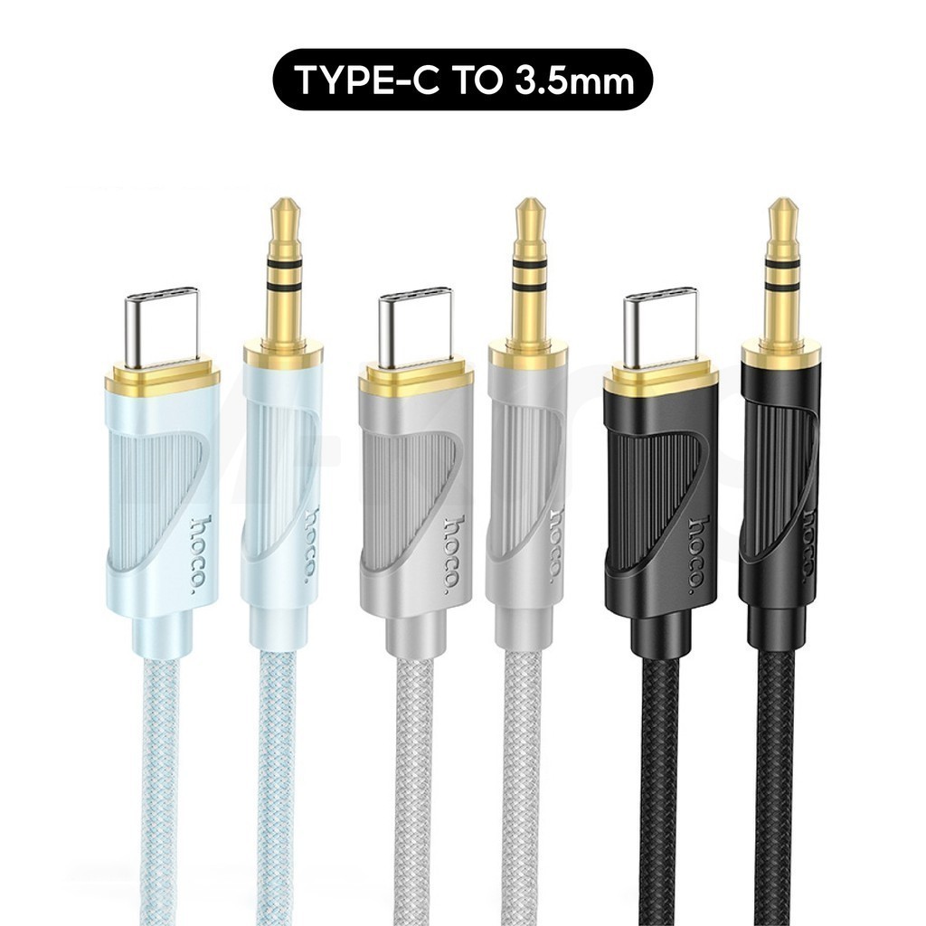 Hoco UPA30 สายแปลง ตัวแปลง Type-C/iP to Jack3.5mm AUX Audio Cabke สายสัญญานเสียง สำหรับ ลำโพง มือถือ