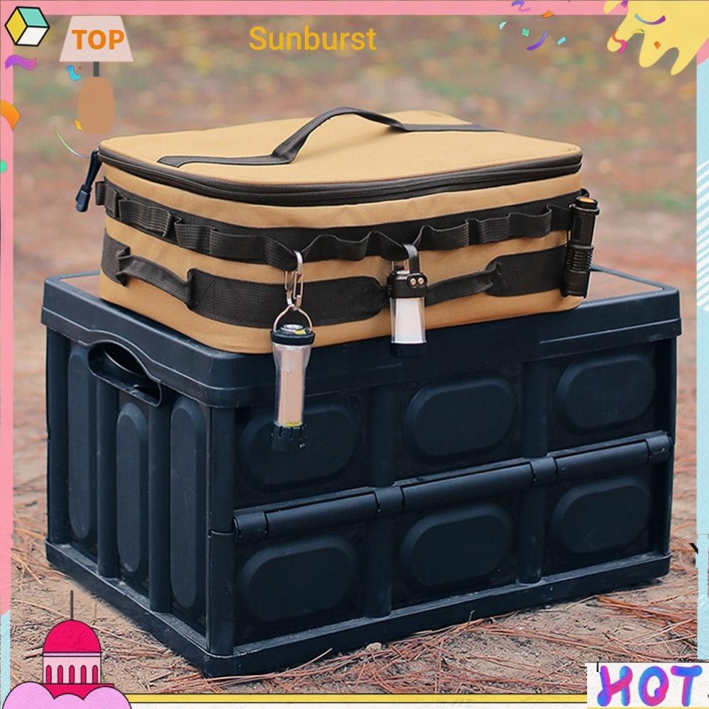 15l ยุทธวิธี Camping Storage Bag ผ้า Oxford ความจุขนาดใหญ่สําหรับปีนเขาปิคนิค [Sunburst11.th]