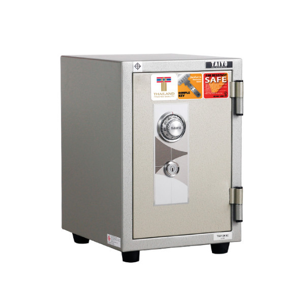 ตู้เซฟ ขนาด 51 กก. รุ่น TS512 K1C สีเทา ยี่ห้อ Taiyo กันไฟได้นาน 1 ชม.