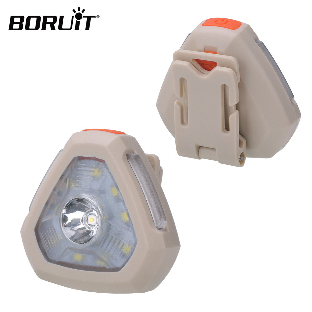 Boruit คลิปไฟ LED ไฟหน้า Type-C แบบพกพาชาร์จทํางานน้ําหนักเบาโคมไฟหัวสําหรับตั้งแคมป์เดินป่ากลางแจ้ง