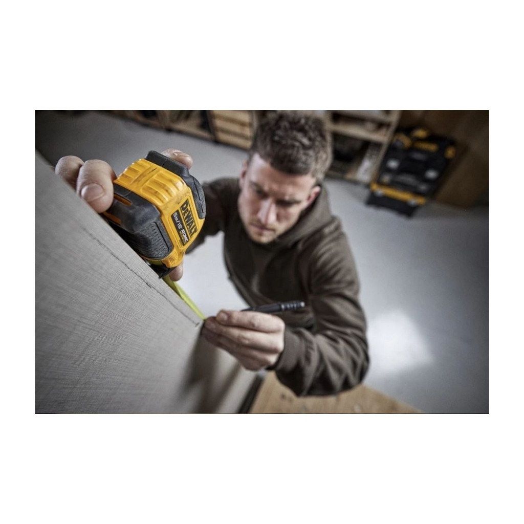 🔥ส่งเร็ว ถูกสุด🔥DEWALT ตลับเมตร ATOMIC รุ่น DWHT38112-30THA  ยาว 5 เมตร/DWHT38118 ยาว 8 เมตร Finger Lock หยุดสายวัด - รูปที่ 7