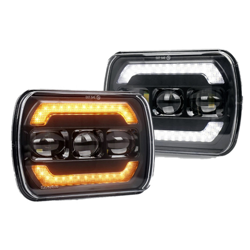 ไฟหน้า Led 6000k 280W สูง/ต่ํา Led ไฟหน้าสําหรับ Jeep Wrangler YJ Cherokee XJ -Toyota -GMC Ford