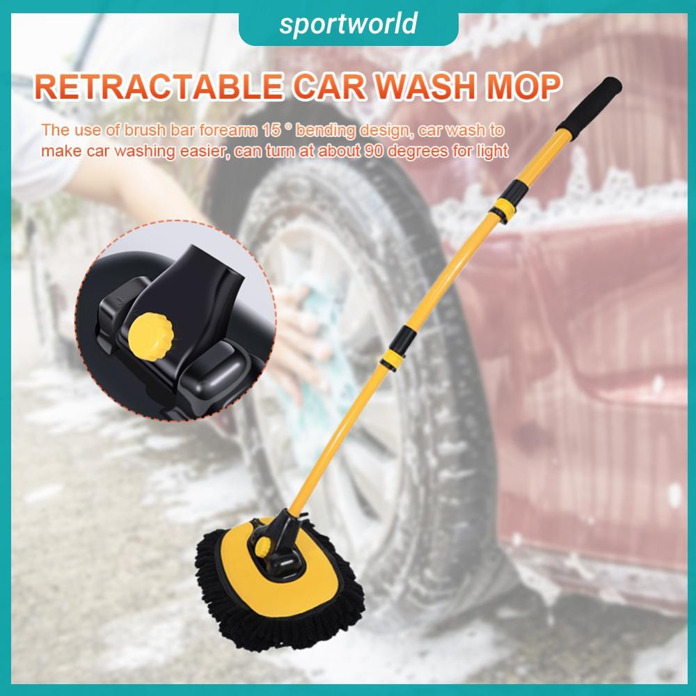 จัดส่งจากกรุงเทพ แปรงทําความสะอาดรถยนต์ Telescoping Auto Washing Mop ด้ามยาว Auto Detailing Mop Chen