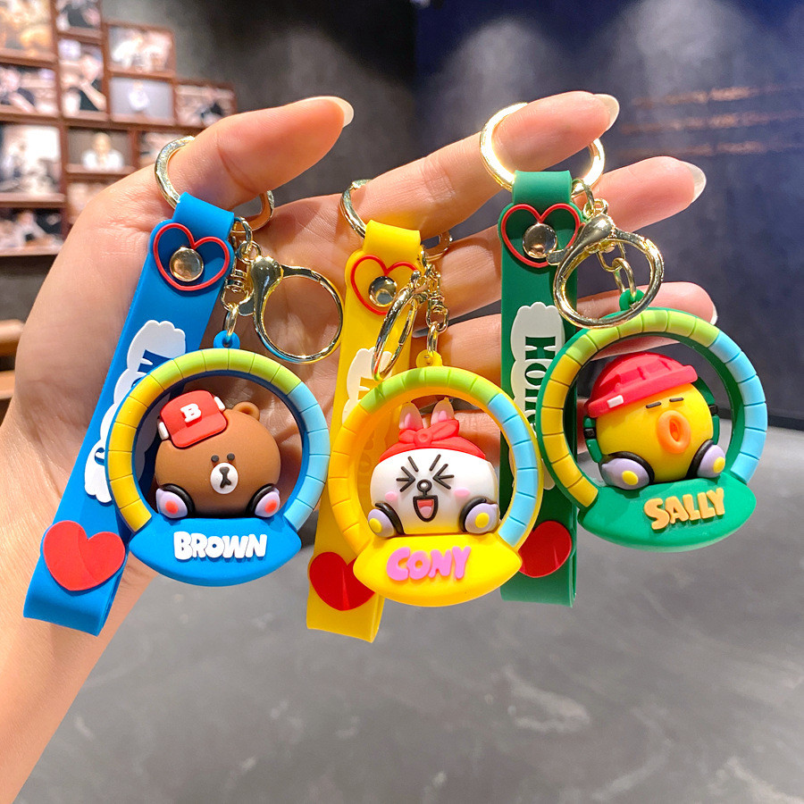 การ์ตูนน่ารักสร้างสรรค์ พวงกุญแจสไตล์ใหม่ แฟชั่นของสาวๆ พวงกุญแจรถ ๆ น้อย ๆ น่ารักประณีต จี้กระเป๋า กระเป๋าสตางค์ - รูปที่ 3