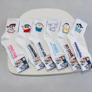 เกาหลี Dongdaemun Crayon Shin-Chan ถุงเท้าน่ารักอะนิเมะการ์ต…