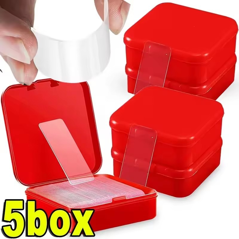 1/3/5boxes เทปกาวสองหน้ากาวที่แข็งแกร่ง - สติ๊กเกอร์คงที่นาโนคู่กันน้ํา - เทปโปร่งใส