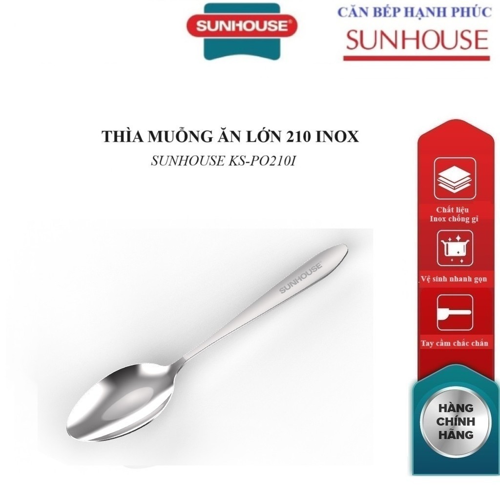ขนาดใหญ่ 210 ช้อนสแตนเลส SUNHOUSE KS-PO210I