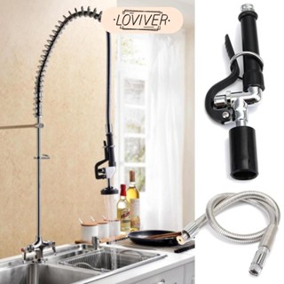 LOVIVER ก๊อกน้ําห้องครัวเชิงพาณิชย์ที่เป็นของแข็งแตะหัวสเปรย…