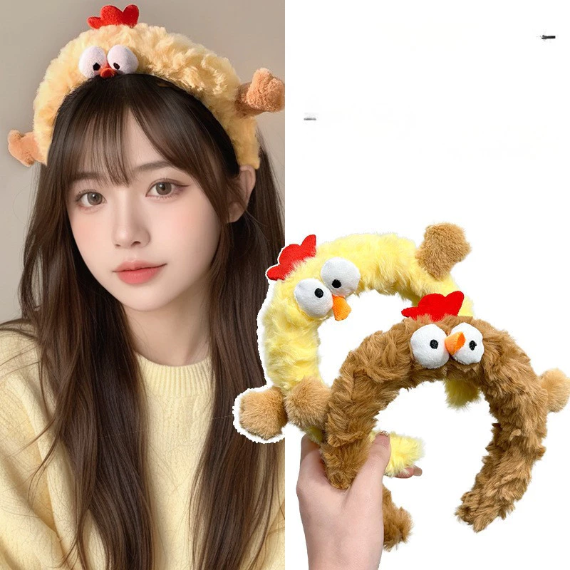 ที่คาดผมตุ๊กตาเจี๊ยบสีเหลืองน่ารัก