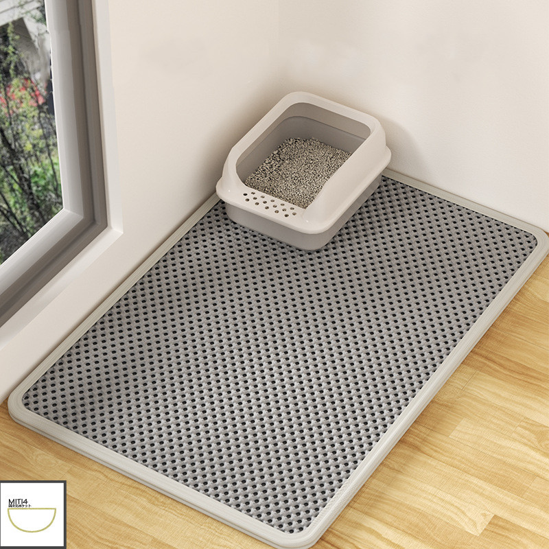 7iPet พร้อมส่ง แผ่นดักทรายแมว พรมดักทรายแมว พรม 2 ชั้น ช่วยดักทรายที่ติดตามเท้า มีทั้งหมด 4 ขนาด COD PU56