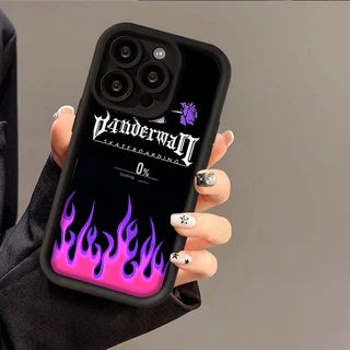 COD เคสไอโฟน 13 ภาพเปลวไฟสีม่วง Case for IPhone 13 12 6 7 8 Plus 14 15 16 Pro X XR XS XSMAX PROMAX SE2020 ส่งจากไทย