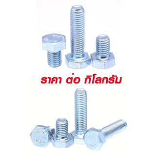 สกรูเหลี่ยมในชุบขาว สกรูหัวเหลี่ยม สกรูมิลขาว น๊อตหัวเหลี่ยม เเข็งแรง ทนทาน ราคาต่อกิโลกรัม มีหลายขนาดให้เลือก