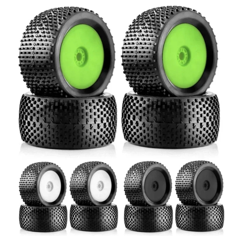 4 ชิ้น ยางรถบักกี้ออฟโรด 140 มม. ล้อ 17 มม. ฮับหกเหลี่ยม สำหรับรถแข่ง RC 1/8 4WD Nitro HPI HSP BAZOOKA CAMPER Kyosho ZD