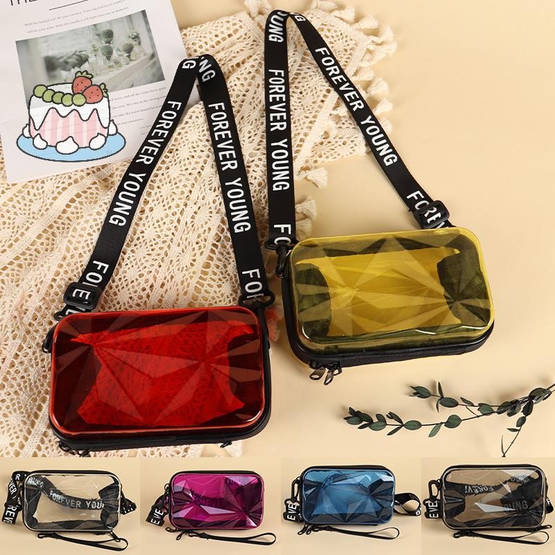 [Sep] Fashion Transparent Crossbody Bags Womens Bag Trend Totes Handbag Shoulder Bag Suitcase Purse Clutch Bag.