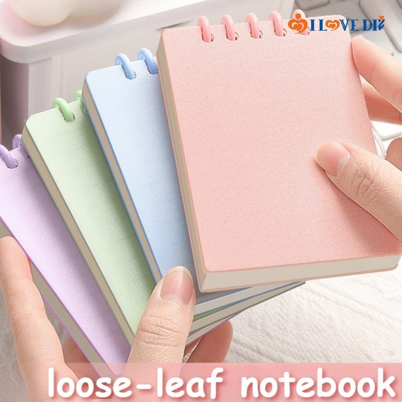 A7 Mini Loose-Leaf Notebook - Portable Pocket Notepad Memo Diary Planner - แผ่นรองเขียนแบบพกพาสําหรับโรงเรียนสํานักงาน