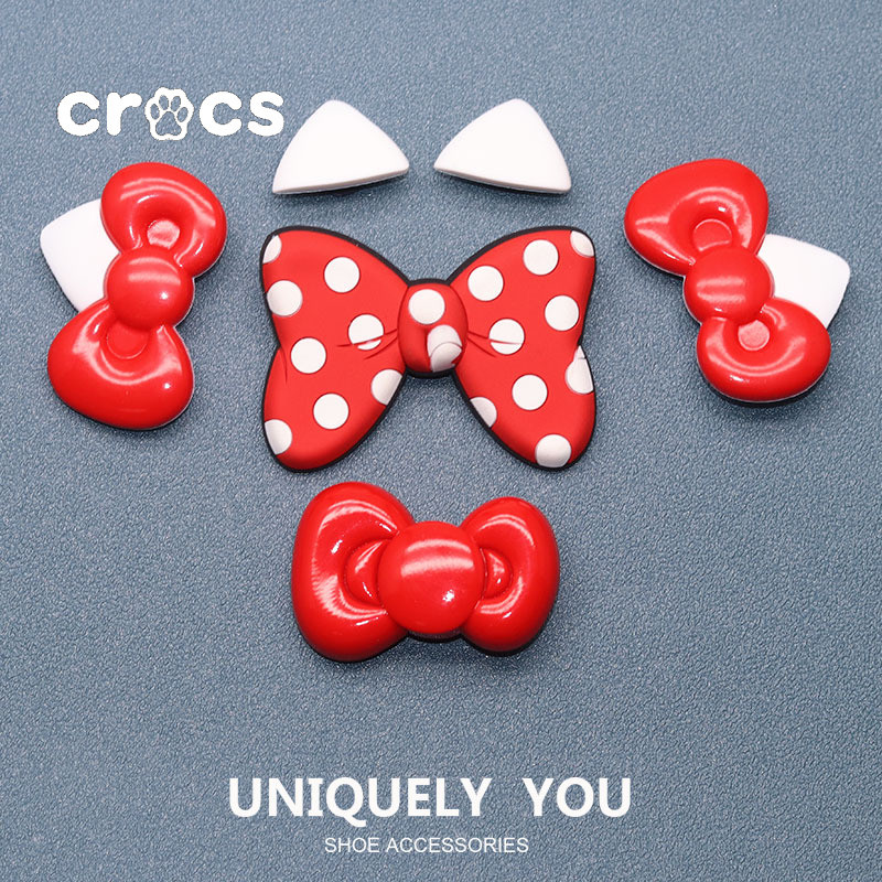 Crocs JIbbitz กัปตันอเมริกา JIbbitz Pizza Planet รองเท้าหัวเข็มขัด charm Crocs การ์ตูนโบว์อุปกรณ์เสริมรองเท้า