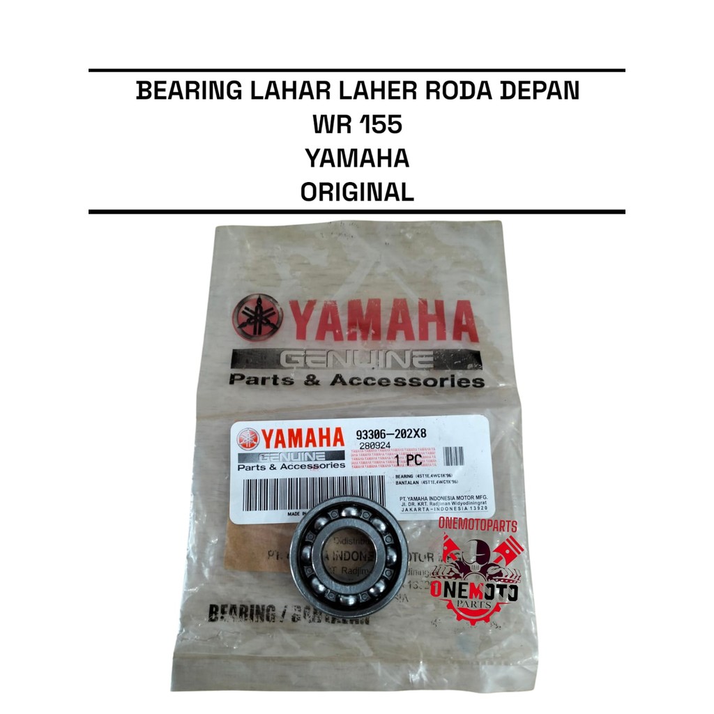 ล้อหน้าแบริ่ง LAHAR WR 155 YAMAHA 93306-202X8 ORIGINAL