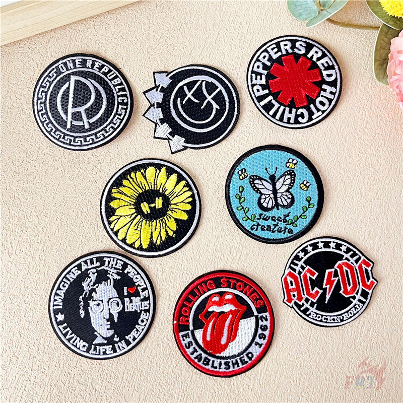 Pop Band : แผ่นแพทซ์ปักลายสไตล์พังก์สําหรับตกแต่งเสื้อผ้า 1 ชิ้น