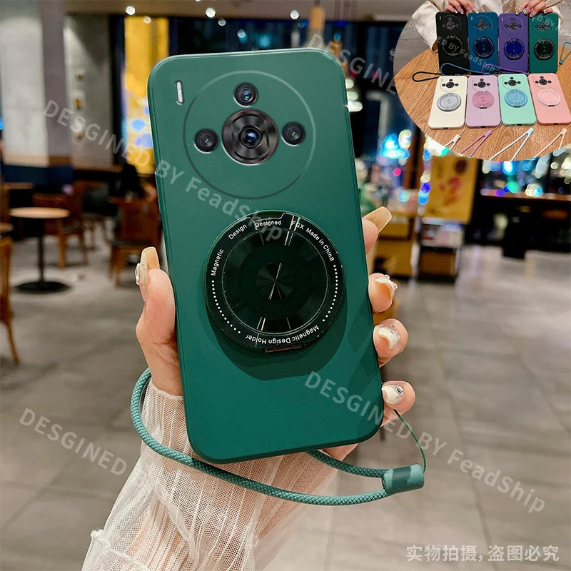 เคสโทรศัพท์ผู้ถือแม่เหล็กสําหรับ ZTE Nubia Z60SPro Z60S PRO Z50S Z60S PRO ซิลิโคนนุ่มแม่เหล็กวงเล็บ 