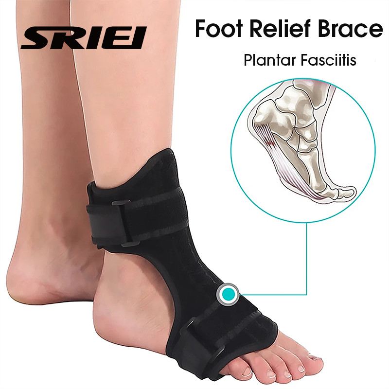 Sriei 1PCS Plantar Fasciitis Night Splint ปรับข้อเท้าสนับสนุน Drop Foot Brace Dorsal Night Splint สํ