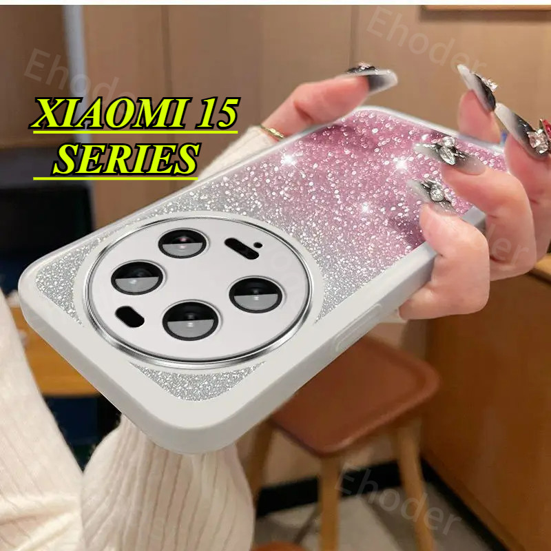 สําหรับ XIAOMI 15 Ultra 5G 2025 Bling Glitter เคสโทรศัพท์ Soft TPU ชุบสําหรับ XIAOMI15 XIAOMI15Ultra