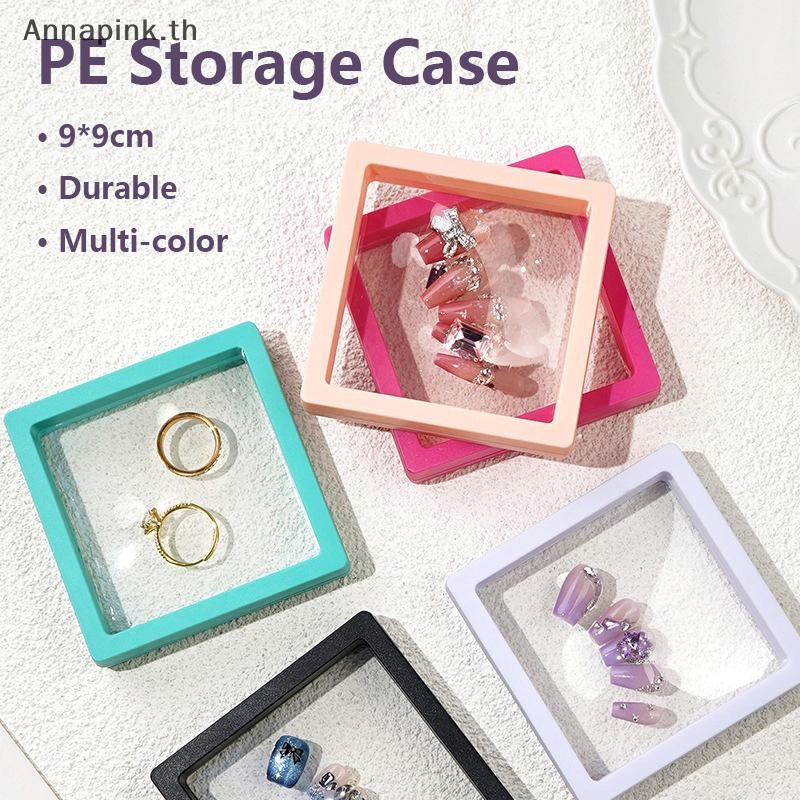 Ank Nail Art Display Box PE Film Jewelry Ring Earing Case Pendant Holder Coin Badge Medal Holder Dia