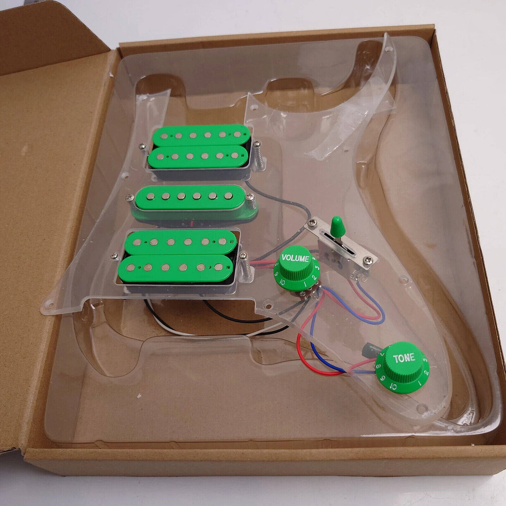 Ibanez Prewired Load Pickguard Humbucker Pickups อุปกรณ์เสริมกีตาร์ Pickguard โปร่งใส