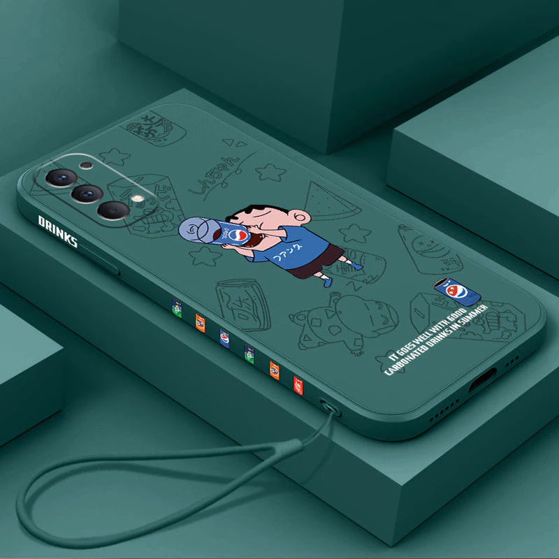 เคส Oppo Reno4 Oppo Reno5 Reno6 Z 5G Reno2 F Reno 4 Reno 5 6 Z 2 F Reno 2F tpu ฟรีเชือกเส้นเล็กแฟชั่นเคสโทรศัพท์แบบนิ่ม KCXX