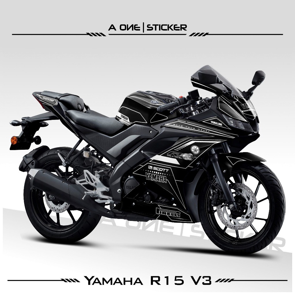 Yamaha R15 V3 Semifull Striping Motif 11 / Yamaha R15 / V3 / R15