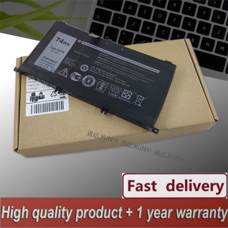 ✿แบตเตอรี่357F9สำหรับ Dell Inspiron 15-7000 7557 7559 7566 7567 7759 5577 P65F 0GFJ6 71JF4 11.4V 74W