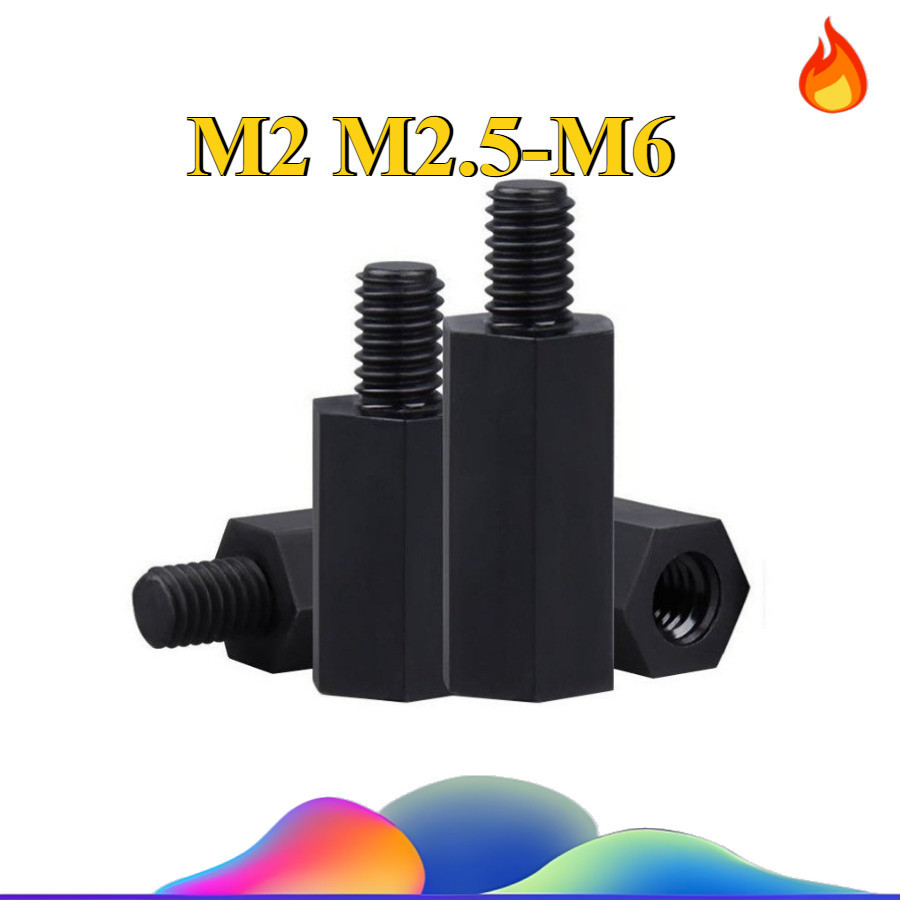 ((จัดส่งด่วน) คอลัมน์ไนลอนหัวเดียวสีดํา/คอลัมน์แยกคอลัมน์รองรับคอลัมน์ M2/M2.5/M3/M4/M5/M6 (WDY-XDM)