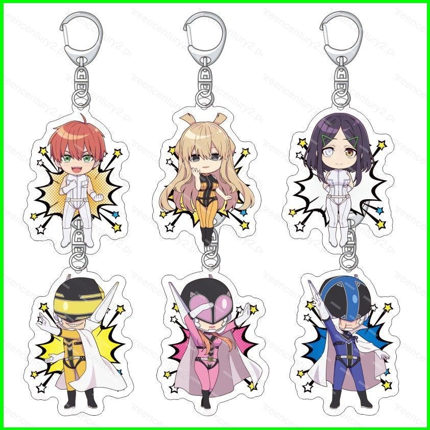 Yu Sentai Daishikkaku อะคริลิคพวงกุญแจกระเป๋าเป้สะพายหลังจี้ Yumeko Suzukiri กระเป๋าอุปกรณ์เสริมอะนิ