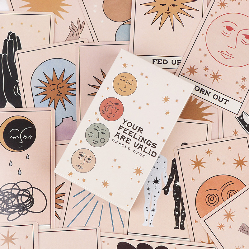 ความรู้สึกของของคุณคือ Valid Oracle Deck รุ่นที่ 2 Oracle Mood Deck Tarot Oracle Witch Deck