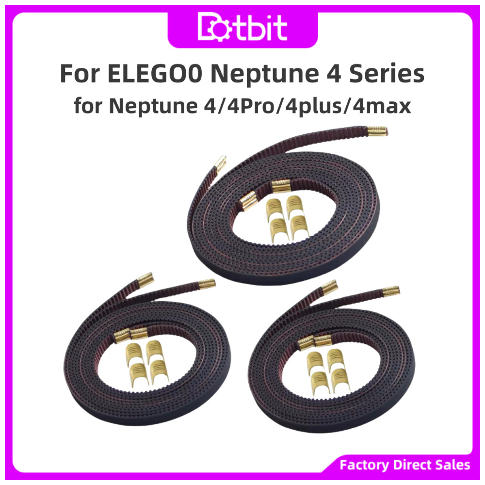 สําหรับ ELEGOO Neptune 4 Series เปิดเข็มขัดลื่นไดรฟ์ Sync เข็มขัดยาง X + Y แกนสําหรับ Neptune 4/4Pro