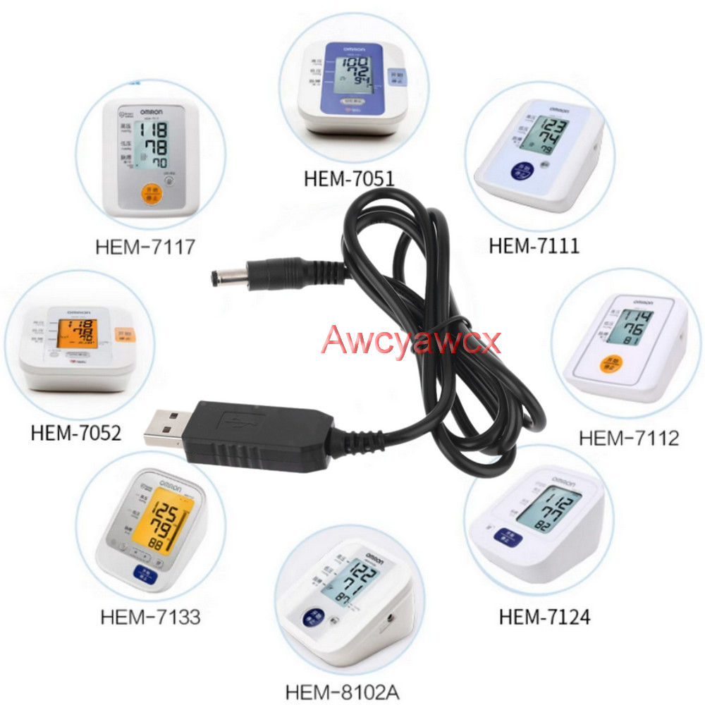 6v USB สายไฟ DC Universal Adapter สําหรับ Omron Bplife yuwell Microlife Rossmax iCare Indoras และ Basic เครื่องวัดความดันโลหิต BP สายเครื่องชาร์จปลั๊ก