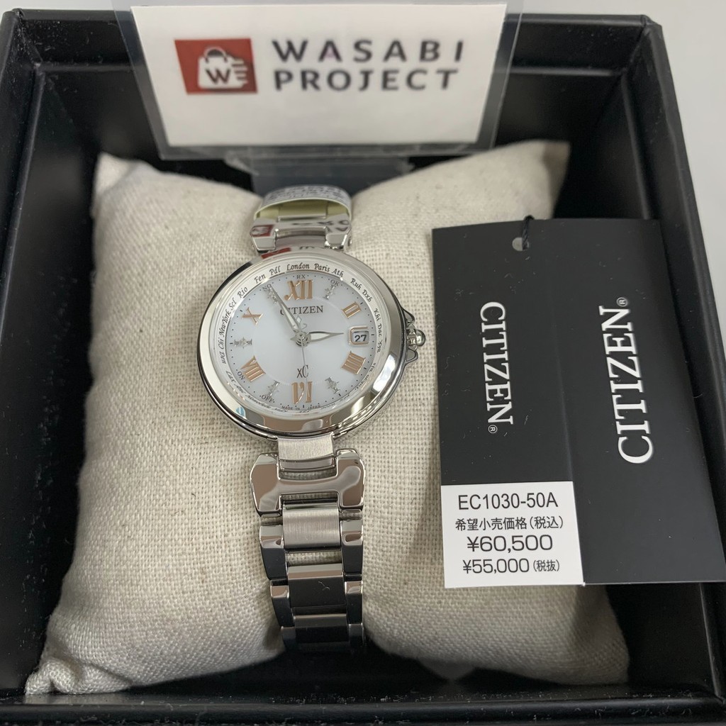 [Authentic★Direct from Japan] CITIZEN EC1030-50A Unused Unused xC Eco Drive Sapphire glass white Women Wrist watch นาฬิกาข้อมือ