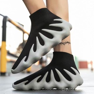 Yezzy-450 รองเท้าผ้าใบ ระบายอากาศ แบบหนา สําหรับผู้ชายและผู้…