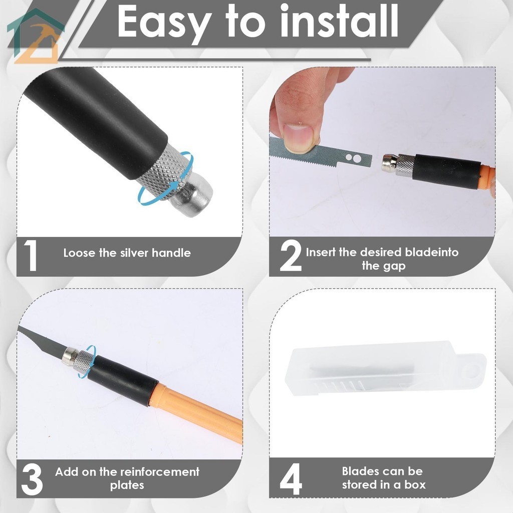 เครื่องมือใบเลื่อยโลหะ ขนาดเล็ก พร้อมใบมีด 8 ใบ สําหรับตัดต้นขา งานฝีมือ DIY SHOPCYC9871