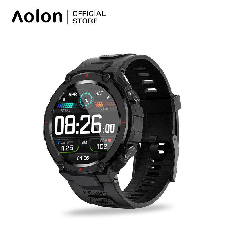 Aolon NAVI R GPS นาฬิกา 5ATM กันน้ำได้ล้ำลึก สมาร์ทวอทช์ 1.32 นิ้ว นาฬิกากีฬากลางแจ้ง 300mAh garmin เมนูไทย