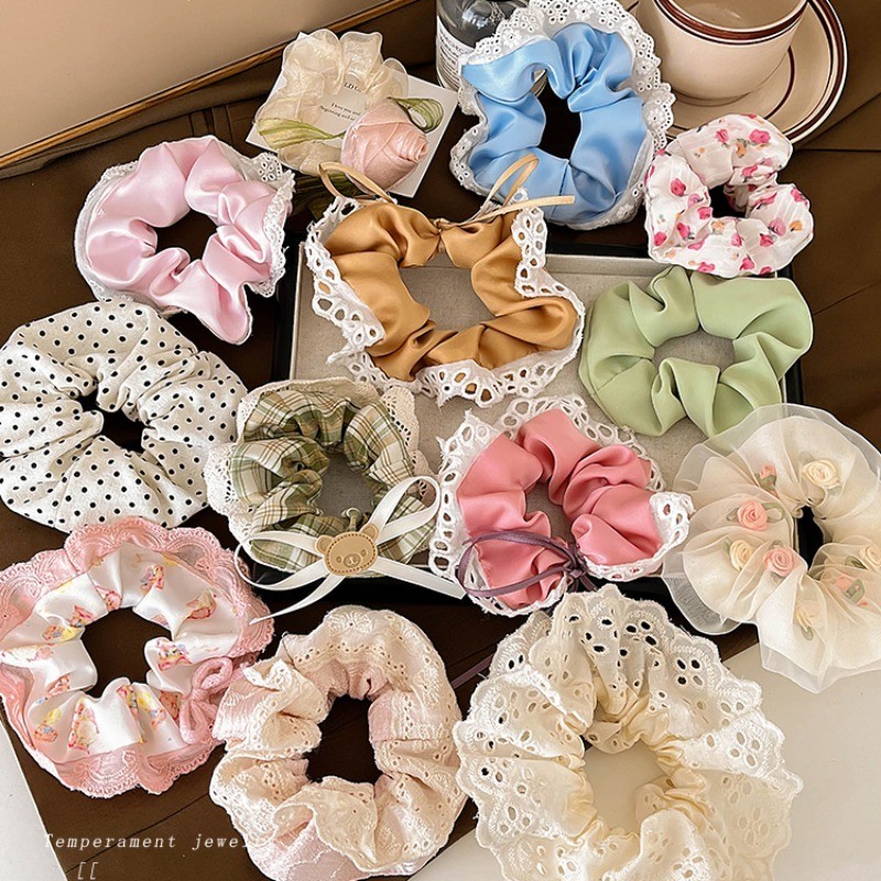 ยางรัดผม แบบยืดหยุ่นสูง เครื่องประดับ แฟชั่นสําหรับผู้หญิง 2024