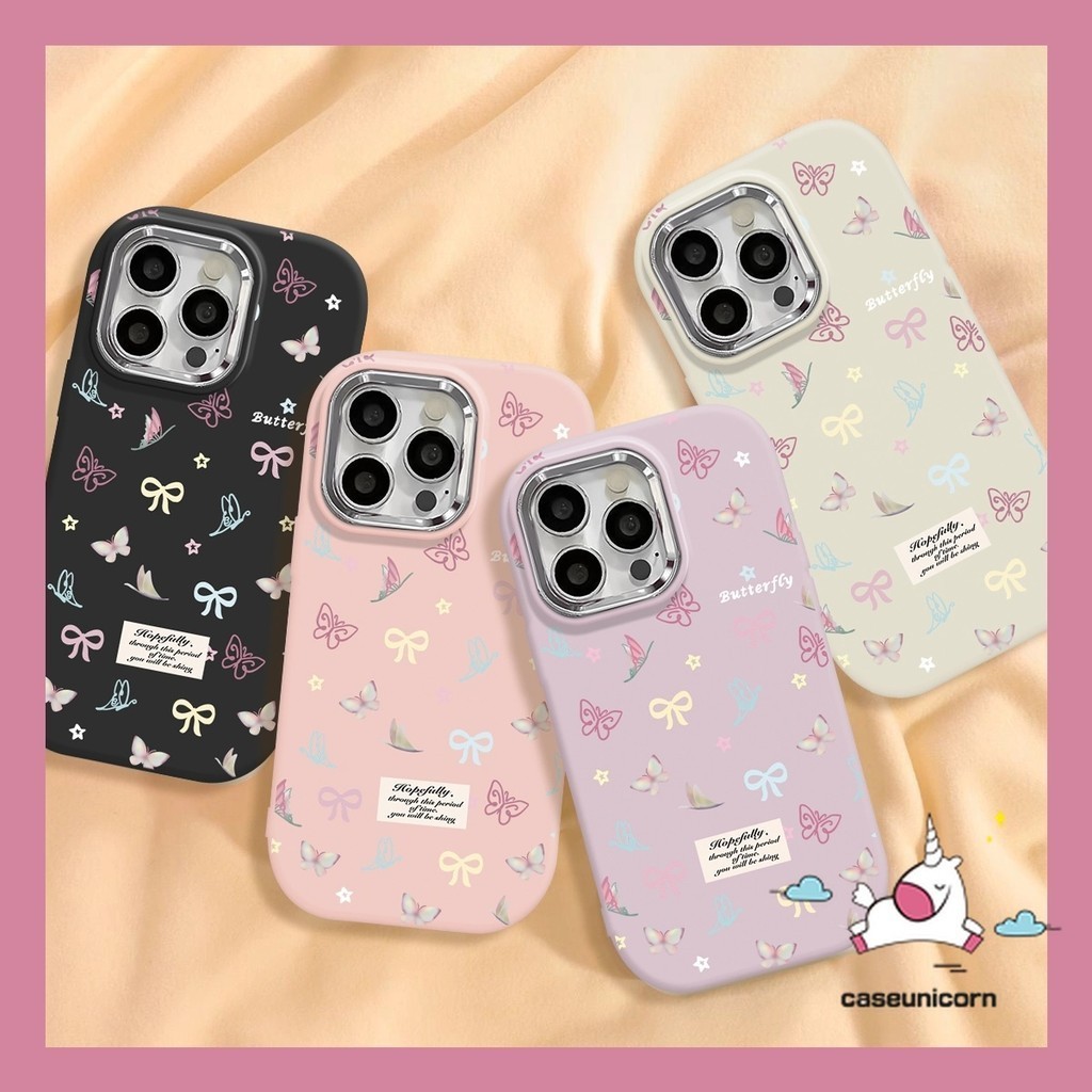 เคสโทรศัพท์มือถือ ลายการ์ตูนผีเสื้อ พร้อมสายคล้องมือ สําหรับ Samsung A12 A15 A14 A05s A05 A51 A04 A52 A32 A50 A30s A34 A52s A03s A13 A23 A04s A02s A03 A33 A24 A22 A25 A50s A53 A54