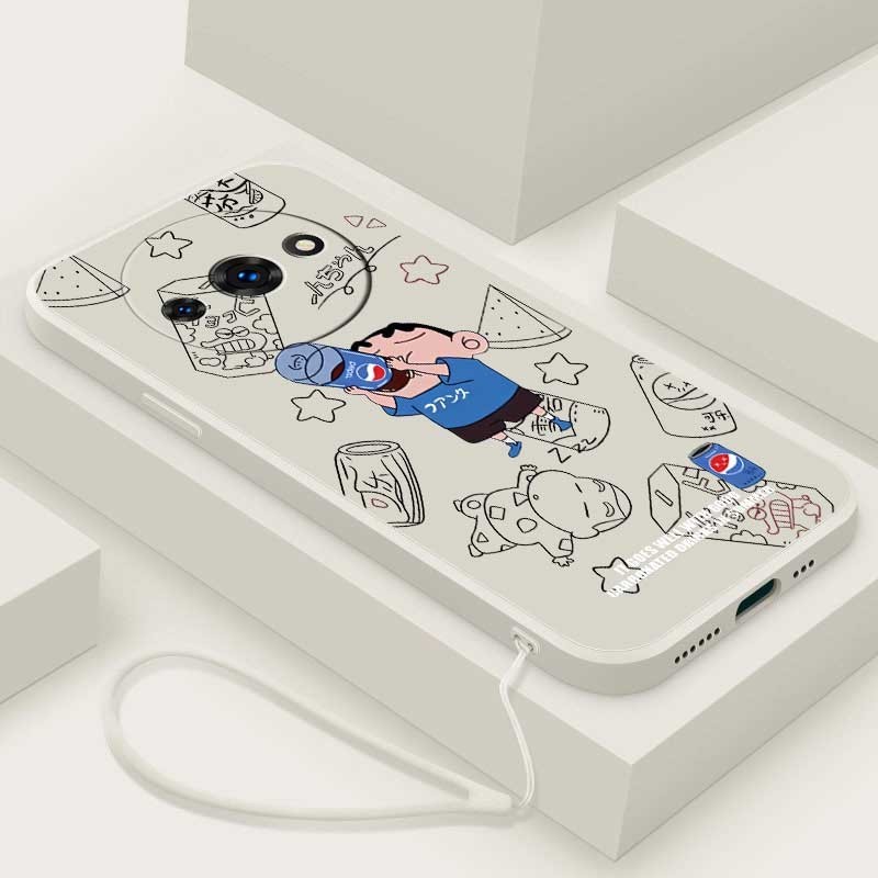Xiaomi Redmi A3 A2 + A1 + Plus ฝาครอบกล้อง แบบเต็ม ชินจัง ซิลิโคนเหลว ยางซิลิโคน เคสด้านหลัง