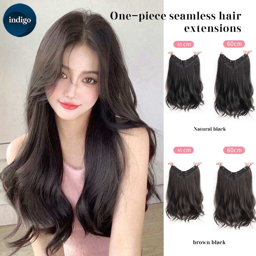 วิกผมลอน แฮร์พีชลอนคลาย [มีให้เลือก 2 สีผม] หนึ่งชิ้น-คลิปบีบี ติดรอบศรีษะ ลอนหยิกเบาๆ สวยเนียนเป็นธรรมชาติ